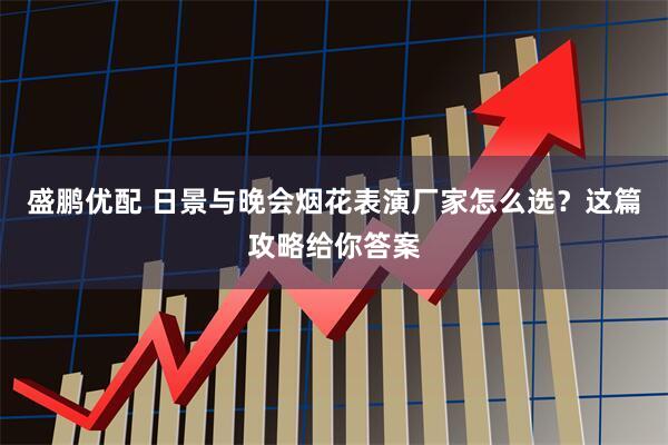 盛鹏优配 日景与晚会烟花表演厂家怎么选？这篇攻略给你答案