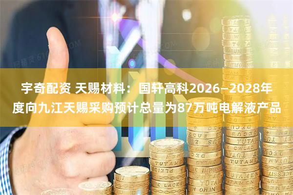 宇奇配资 天赐材料：国轩高科2026—2028年度向九江天赐采购预计总量为87万吨电解液产品